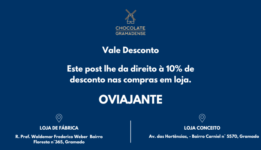 Cupom de desconto ovos de Páscoa em Gramado