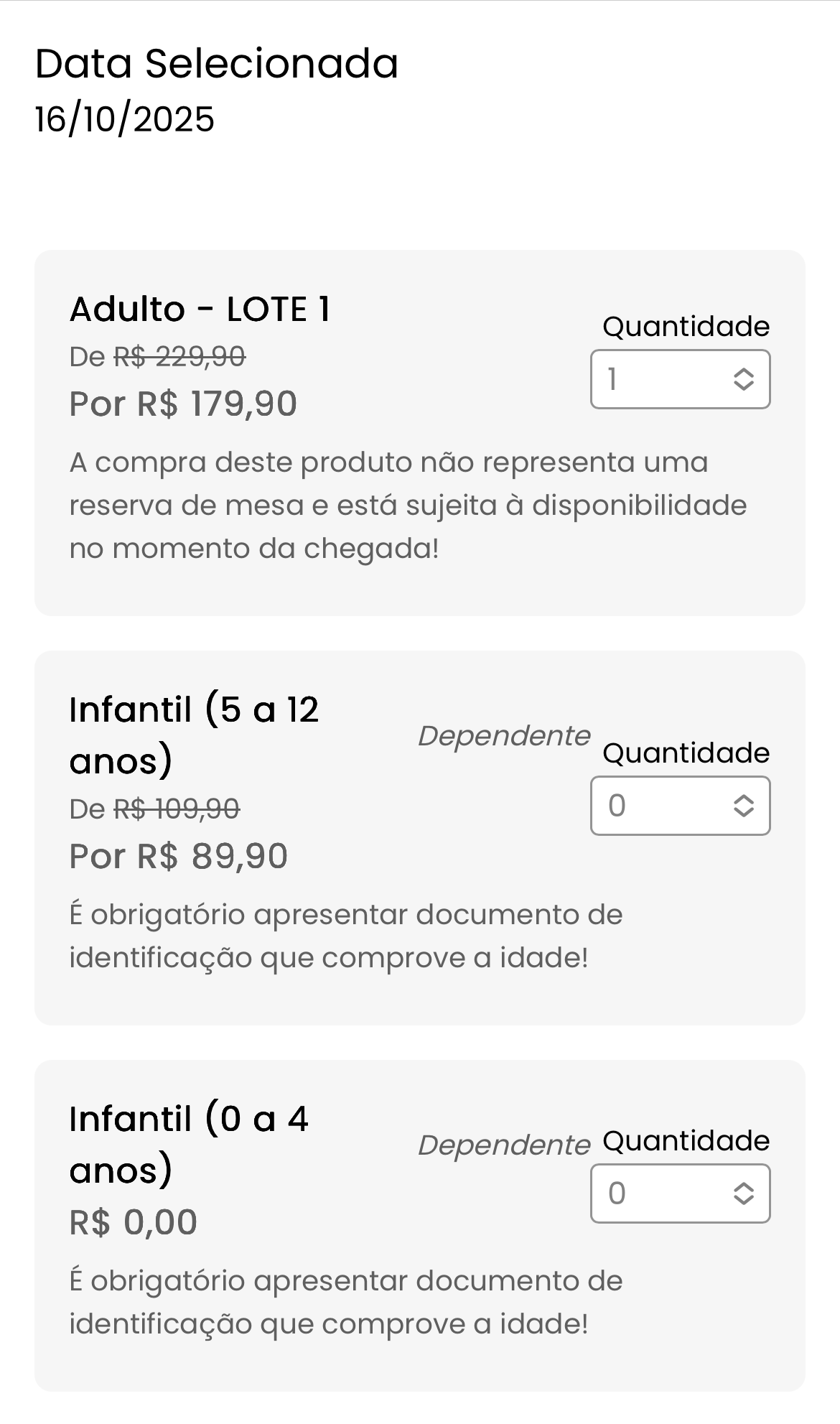 Cupón Pizzería Kongo: OVIAJANTE - Todo sobre esta increíble atracción en Gramado 6 Paso 4 - Seleccione el número de personas