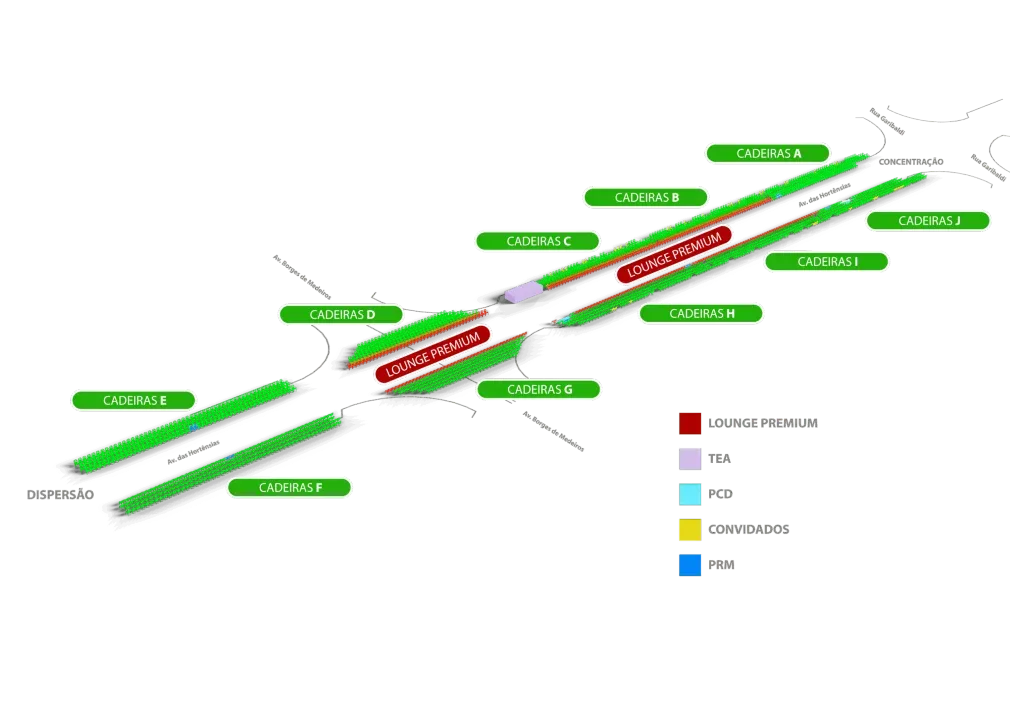 Map of the Great Christmas Parade