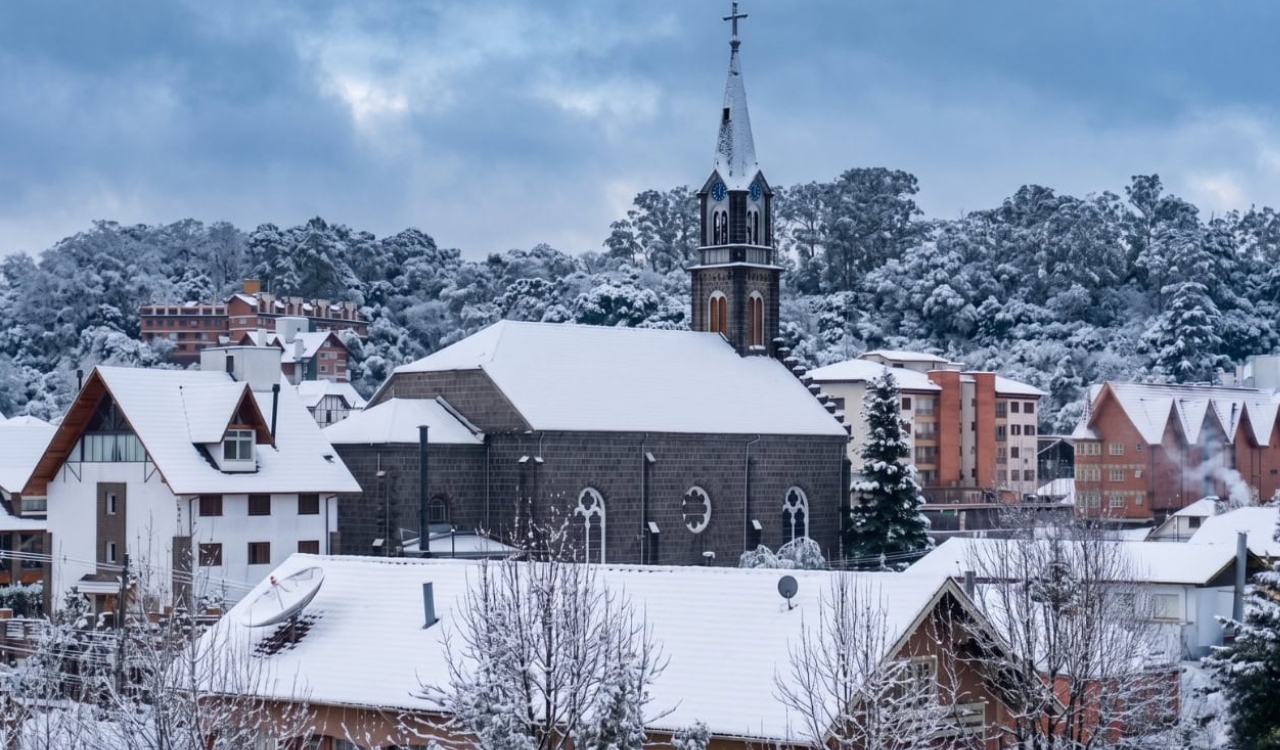 ultima vez que nevou em Gramado
