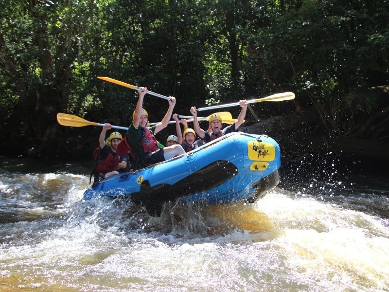 Aventura em família no rafting do Brasil Raft Park em Três Coroas