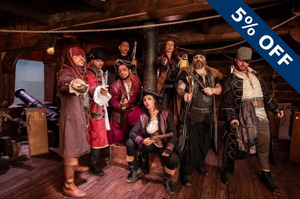 Aventura pirata en Balneário Camboriú: cupón OVIAJANTE con un descuento de 5%