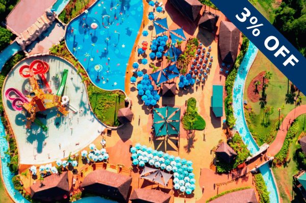 Vista aérea del Blue Park en Foz do Iguaçu: cupón OVIAJANTE con un descuento de 3%