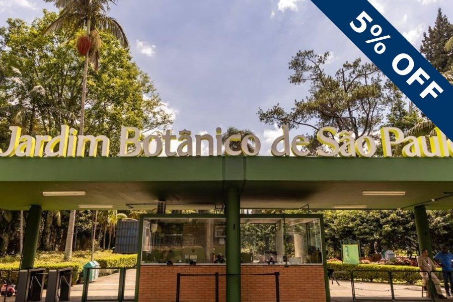 Entrada do Jardim Botânico de São Paulo – cupom OVIAJANTE com 5% de desconto