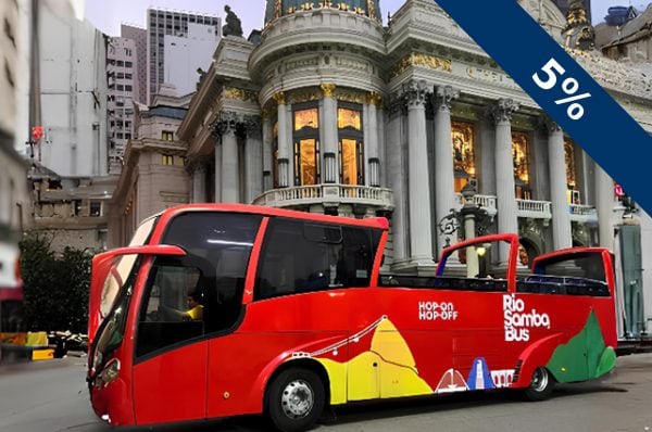 Rio Samba Bus, ônibus panorâmico hop-on hop-off do Rio de Janeiro – cupom OVIAJANTE com 5% de desconto