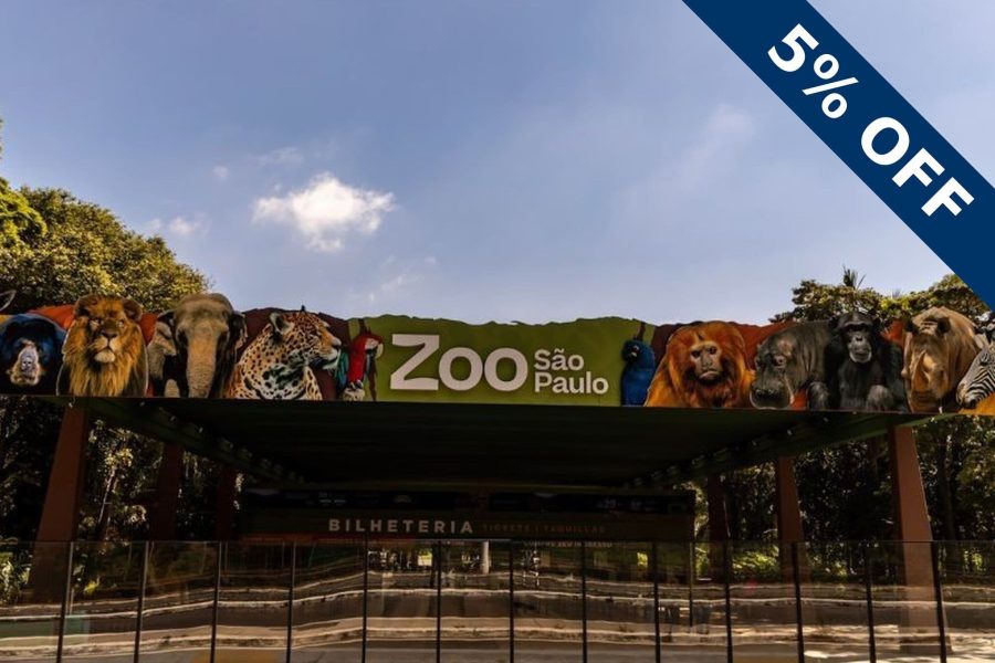 Fachada do Zoológico de São Paulo – cupom OVIAJANTE com 5% de desconto