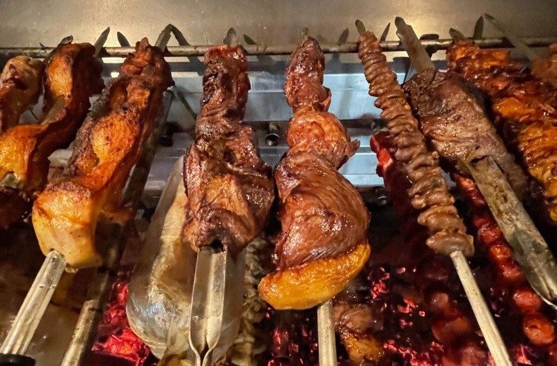 Cerveja Rafain, rótulo próprio da casa desde 1959, na Rafain Churrascaria Show em Foz do Iguaçu-PR