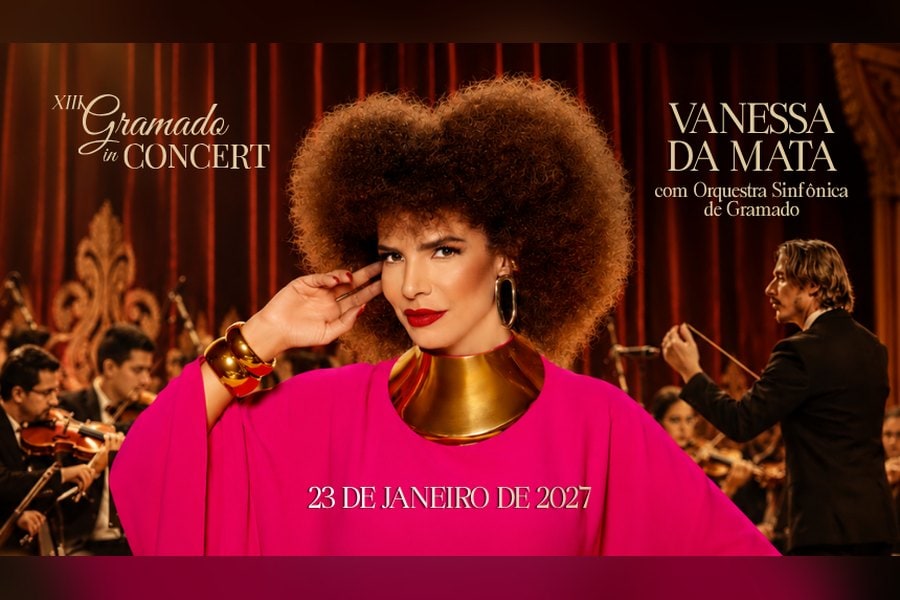 Cupom Vanessa da Mata em Gramado – show com a Orquestra Sinfônica de Gramado, 5% de desconto com OVIAJANTE