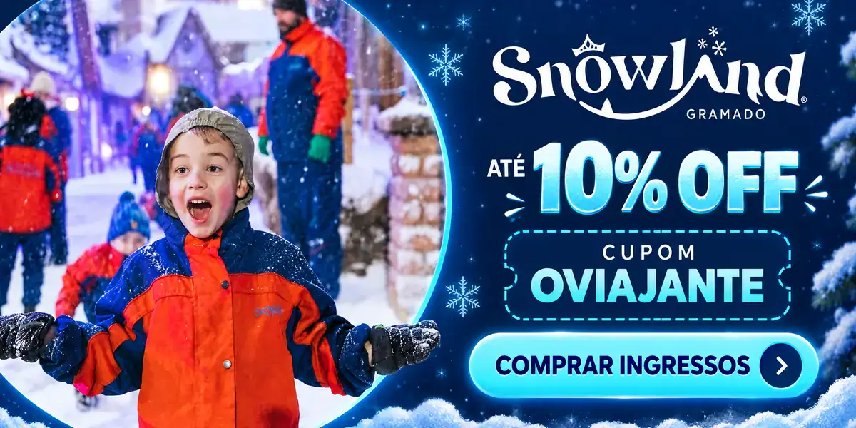 Snowland Gramado parque de neve – ingressos com cupom OVIAJANTE 10% de desconto