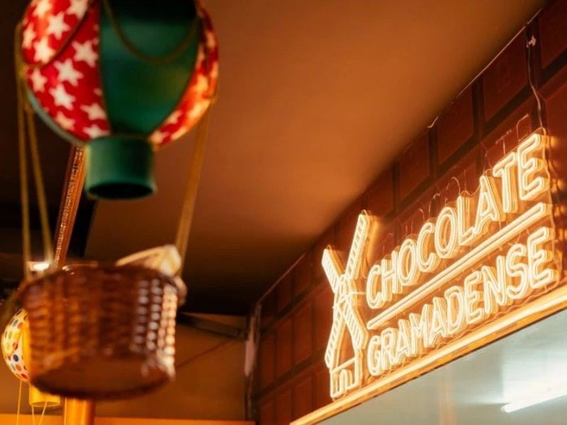 Fachada da Chocolate Gramadense, parada final do ChocoBus