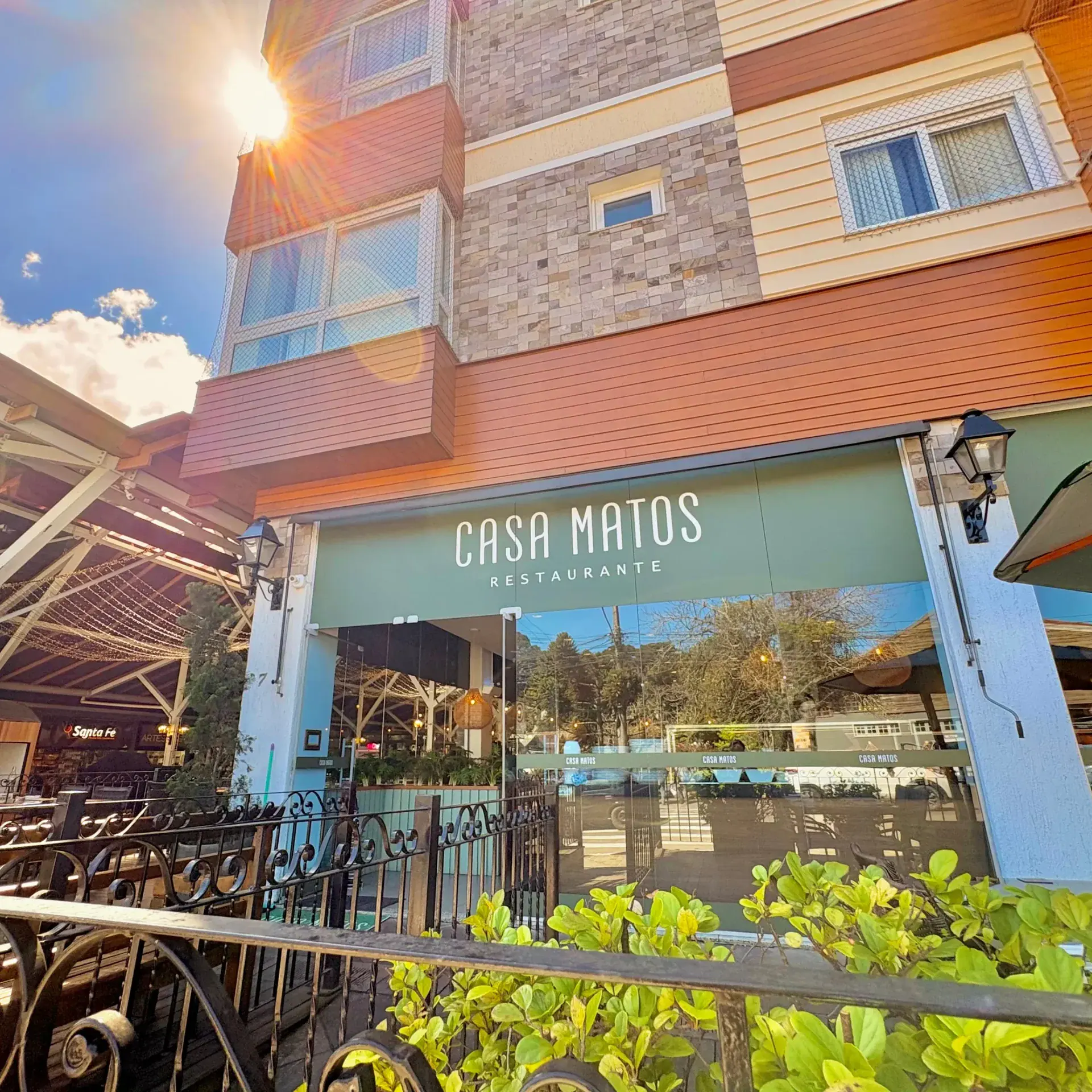 Prédio do Casa Matos Restaurante na Rua Ernesto Urbani, centro de Canela